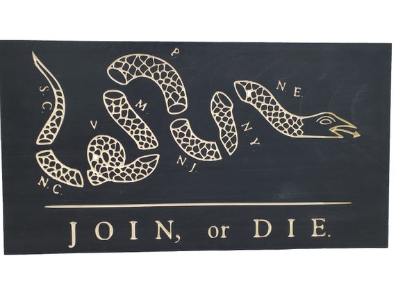 Join or Die American colonial freedom Flag handgun concealment cabinet hidden pistol furniture concealed firearm storage Ben Franklin 19