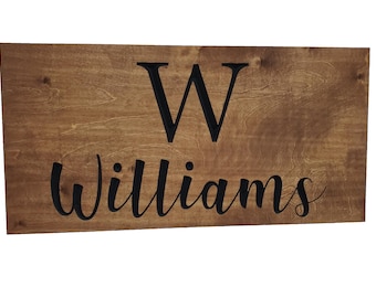 Custom Engraved Birch Wood Hidden Storage Cabinet | Personalized Wall-Mounted Safe (19" W)