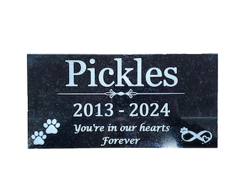Personalized Granite Pet Memorial Stone - Custom Engraved Grave Marker & Headstone t1
