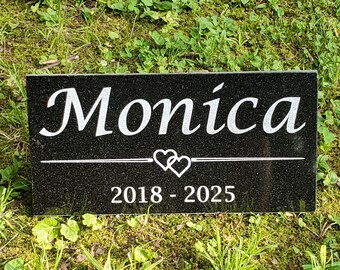 Custom Loved One Memorial Headstone Grave Marker Garden Stone Plaque Pet Burial Marker t13