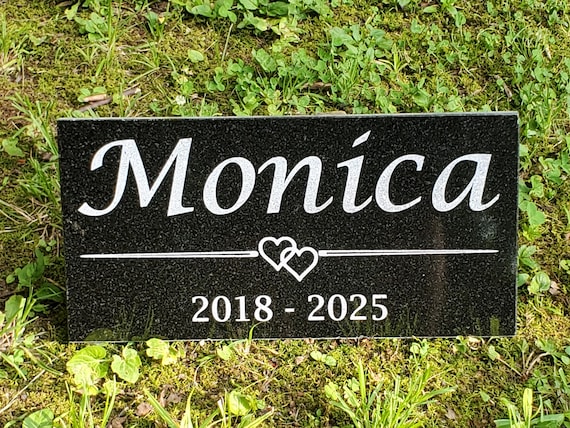 Custom Loved One Memorial Headstone Grave Marker Garden Stone Plaque Pet Burial Marker t13