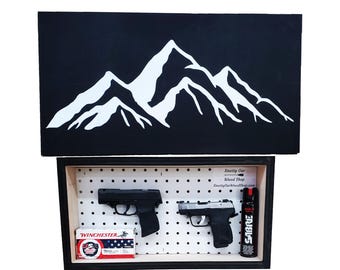 Hidden Gun Storage – Mountain Range Concealment Cabinet – Secret Handgun Safe – Hidden Compartment for Valuables