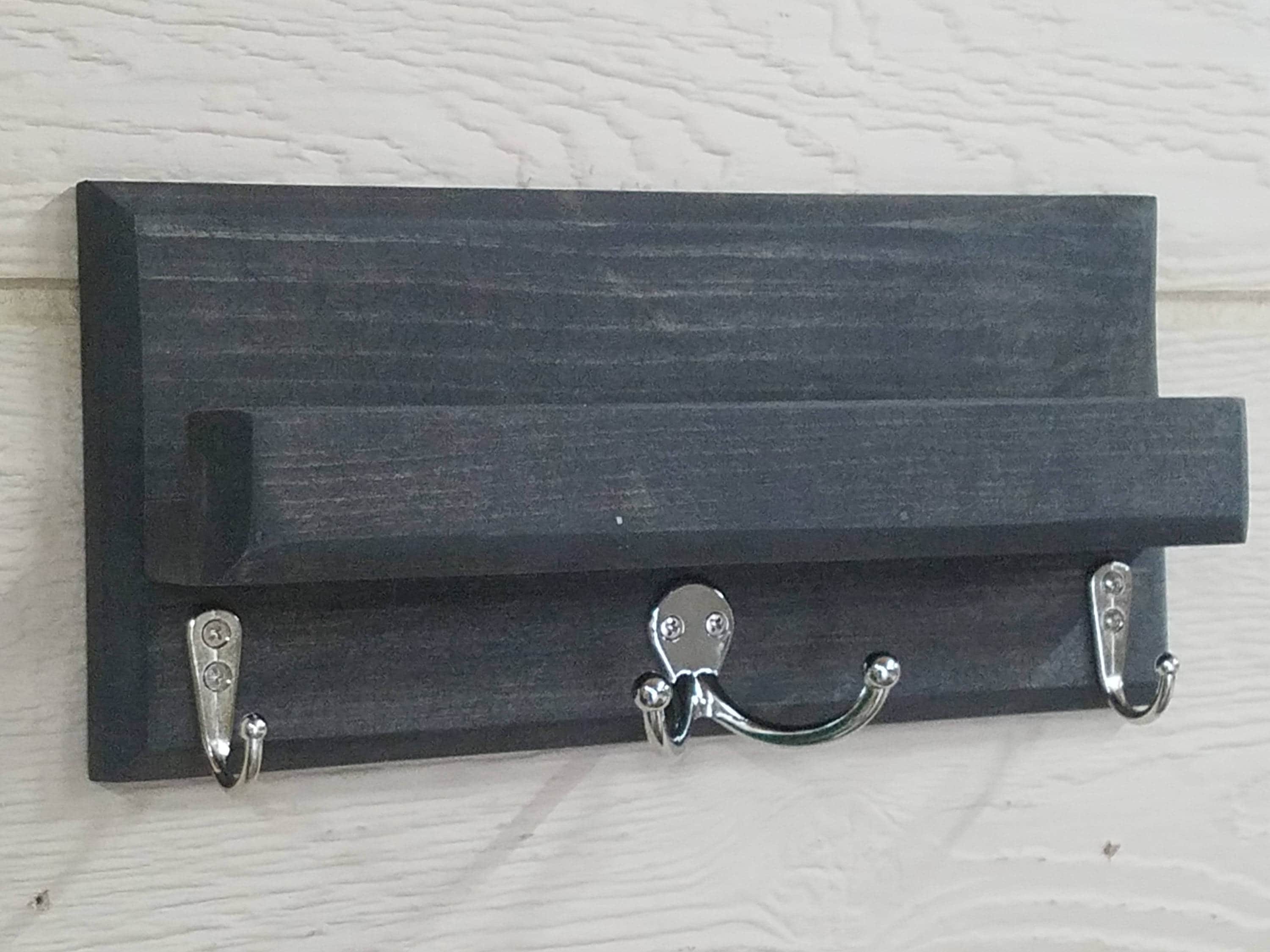 Custom Entryway Organizer Wall Mounted Floating Shelf Mail Storage