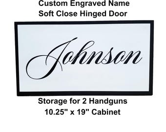 Hidden Gun Storage | Custom Wood Concealment Box | Handgun and Pistol Safe | Secret Firearm Compartment 11
