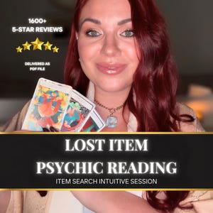 Lost Item Reading • Psychic Reading • Locate Missing Item • Find Missing Belongings • Find Any Lost Object: Ring, Toy, Wallet, Keys, etc.