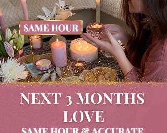3 Months Love Predictions, Love Psychic Reading, Future Predictions, Honest Reading, Same Day Psychic Reading, Same Hour Love Tarot Reading