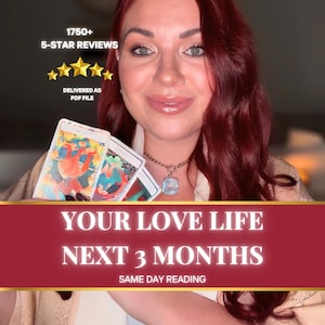 Lectura de Tarot del Amor • Lectura Psíquica del Amor • Predicciones Psíquicas de 3 Meses • Próximo Mensaje Intuitivo sobre el Amor • Relación Futura • ¿Qué se avecina?
