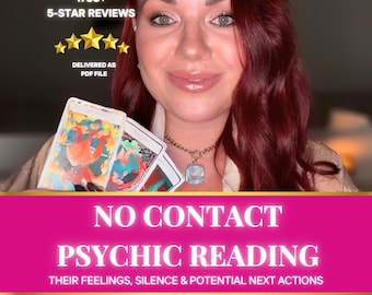 No Contact Psychic Reading • Same Hour Love Tarot • Tarot Reading Thoughts Intentions & Next Actions • General Love Reading • Twin Flame