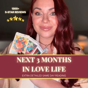 Lecture d'amour psychique • Prédictions d'amour sur 3 mois • Lecture relationnelle • Lecture d'amour pour le futur • Lecture d'amour psychique • Lecture de tarot d'amour