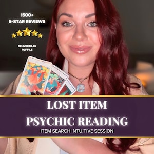 Lost Item Psychic Reading • Locate Missing Item • Find Missing Belongings • Find Any Lost Object: Ring, Toy, Money, Documents, Keys, etc.