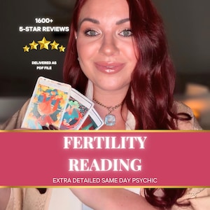 Fertility Psychic Reading •  In-Depth Pregnancy Predictions • When Will You Conceive? • Gender Reveal Reading • Future Child's Personality