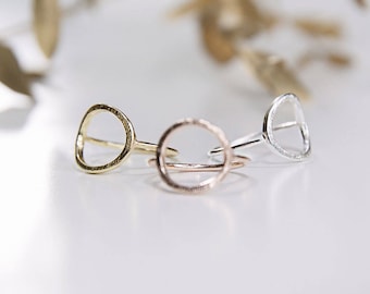 Minimalistic Round Ring Rose Gold / Gold / Silver
