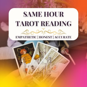 Same Hour Tarot Reading, In-Depth Psychic Reading, One Question Reading, PDF Intuitive Reading, Accurate Psychic Reading, Clairvoyant Reader