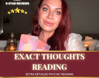 Love Reading • Exact Thoughts & Feelings Reading • Love Psychic Reading • Hidden Intentions • Tarot Love Reading • What is He Thinking?