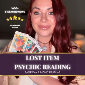 Lost Item Reading • Psychic Reading • Locate Missing Item • Find Missing Belongings • Find Any Lost Object: Ring, Toy, Wallet, Document...