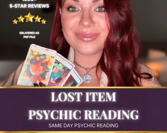 Lost Item Reading • Psychic Reading • Locate Missing Object • Find Missing Belongings • Find Any Lost Object: Ring, Toy, Wallet, Document...