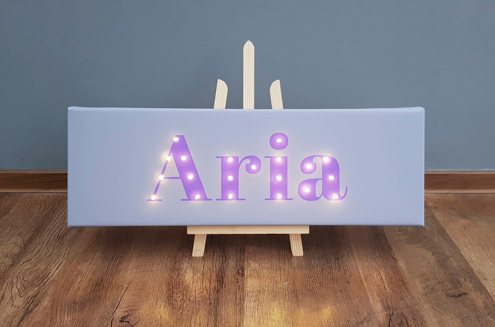 Personalized name light Custom name sign Light up name Etsy