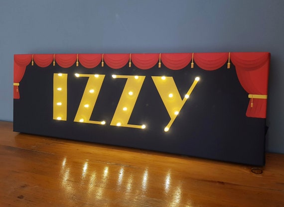 Broadway Personalized Sign Theater Name Sign Broadway Style Sign Actress Gift Actor Gift Broadway Theater Decor Custom Lighted Sign