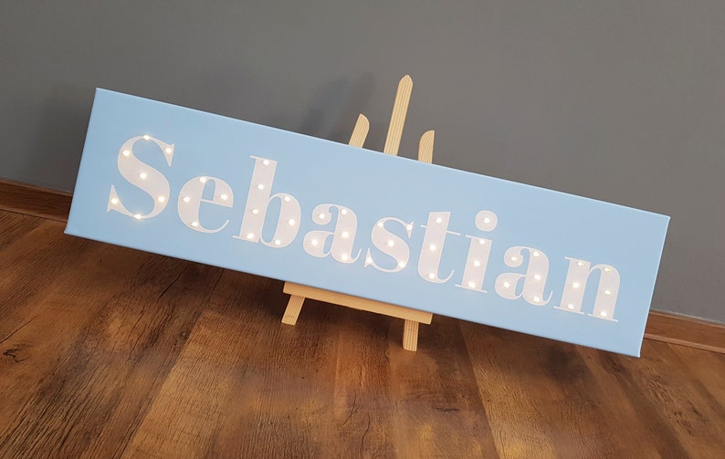 Lighted Up Signs Personalized Baby Custom Lighted Sign Etsy