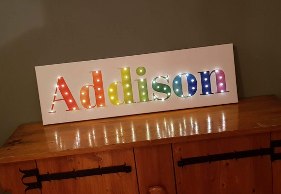 Letter Sign Light Bedroom Decor Custom Neon Sign Custom Etsy