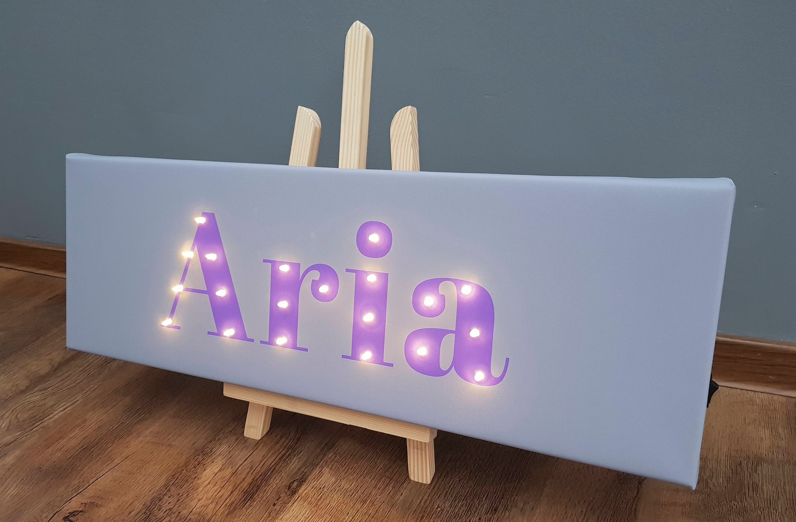 Personalized name light Custom name sign Light up name Etsy