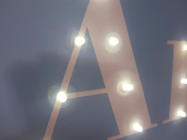 Custom Lighted Sign Light up Letters Name Sign Nursery Etsy