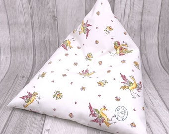 Tablet cushion with bird pattern, special reading cushion, practical bookend, in 2 different colors, product of Provence