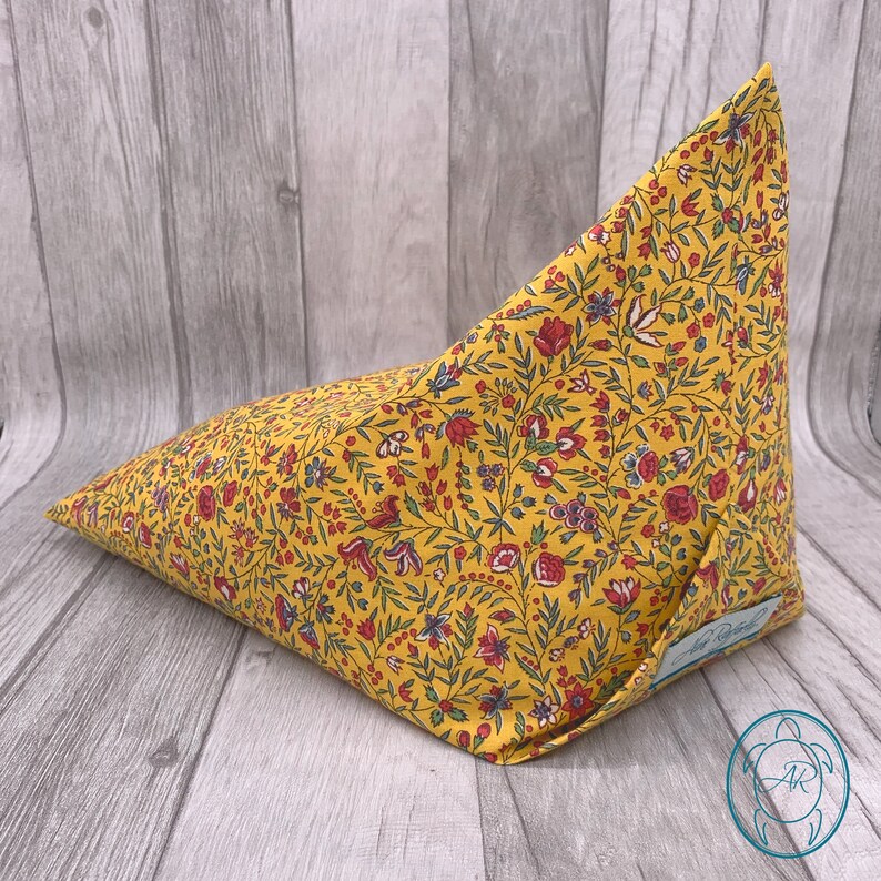 Reading pillow with floral pattern, floral tablet pillow, floral bookend, gift idea, product of Provence image 6