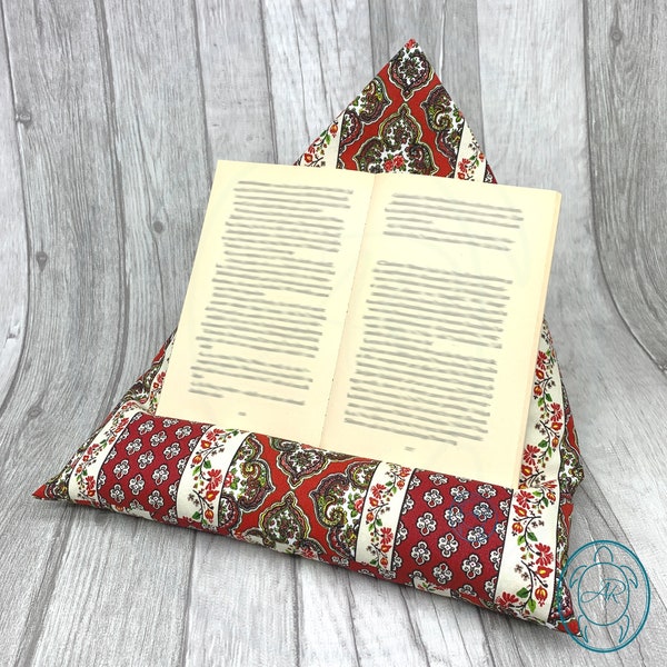 Reading pillow, tablet holder, in 3 different colors, gift idea for bookworms, product of Provence