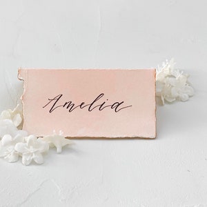Wedding Place Cards, Name Cards Wedding, Place Cards Wedding, Wedding Name Cards, Name Place Cards, Pink Place Cards, Tented Place Cards