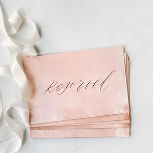 Reserved Sign, Reserved Table Sign, Wedding Reserved Seat Sign, Modern Wedding Sign, Wedding Day Signage, Reserved Chair Tag, Minimal Sign