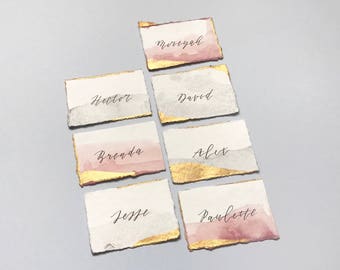 hand torn invitation etsy