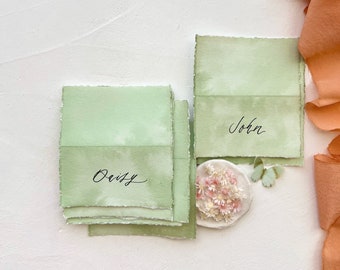 Wedding Place Cards, Sage Place Cards, Name Cards Wedding, Sage Green Wedding, Name Place Cards, Place Cards Wedding, Sage Place Name Cards