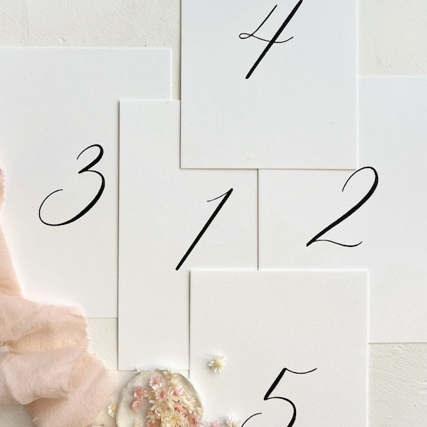Wedding Table Numbers, Table Numbers, Wedding Table Decor, Modern Wedding Signs, Modern Table Signs, Modern Table Numbers, Table Card Signs