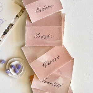 Wedding Place Cards, Tented Place Cards, Name Cards Wedding, Wedding Name Cards, Name Place Cards, Place Cards Wedding, Dusty Rose Wedding