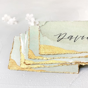 Wedding Place Cards, Sage Place Cards, Name Cards Wedding, Sage Green Wedding, Name Place Cards, Place Cards Wedding, Sage and Gold Wedding
