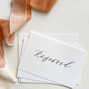 Reserved Sign, Reserved Table Sign, Wedding Reserved Seat Sign, Modern Wedding Sign, Wedding Day Signage, Reserved Chair Tag, Minimal Sign