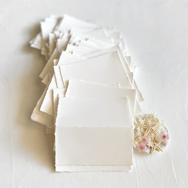 Wedding Place Cards, Blank Place Cards, Name Cards Wedding, Tented Place Cards, Name Place Cards, Place Cards Wedding, Deckled Edge Paper