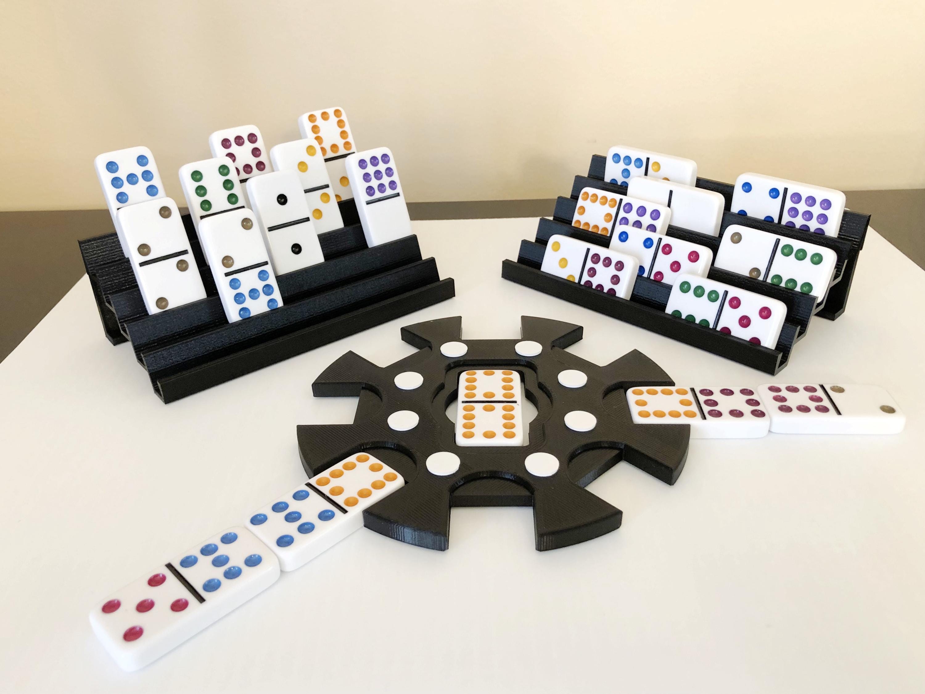 3D Printed Domino Racks, Black, Set of 2 - Etsy