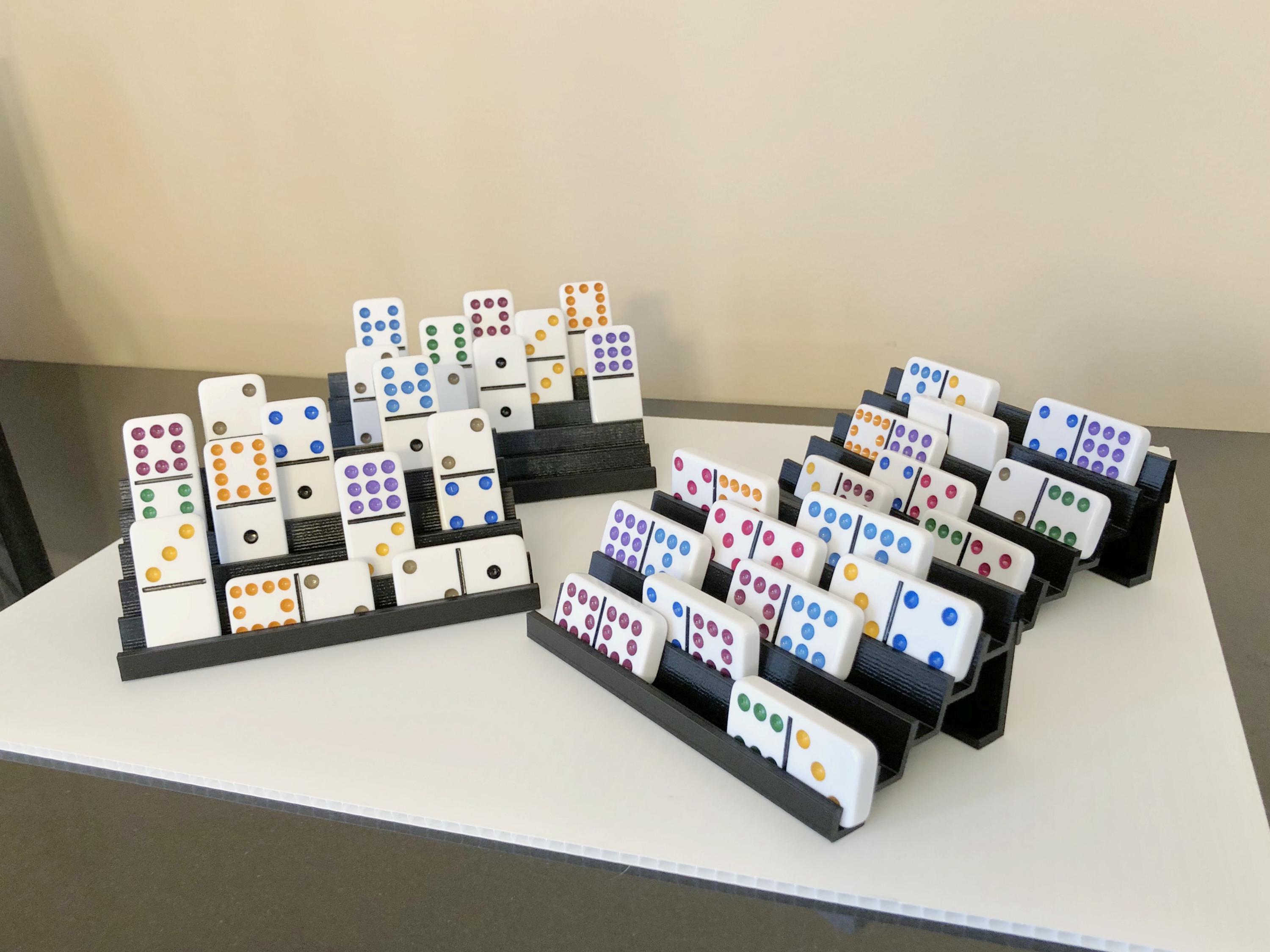 3D Printed Domino Racks, Black, Set of 2 - Etsy