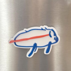 Josh&#39;s Potato, 3D Printed Refrigerator Magnet, Designed by Josh Allen, Super Light Weight, Show Your Love Bill&#39;s Mafia