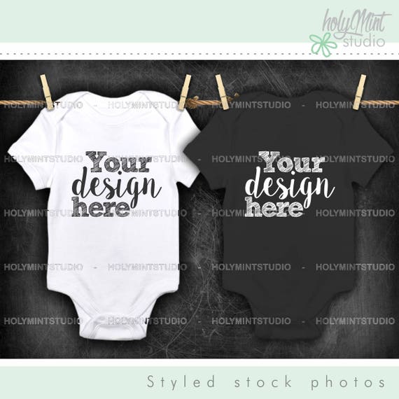 Baby Bodysuit Bodysuit Mockup Baby Mockup White Bodysuit Mockup