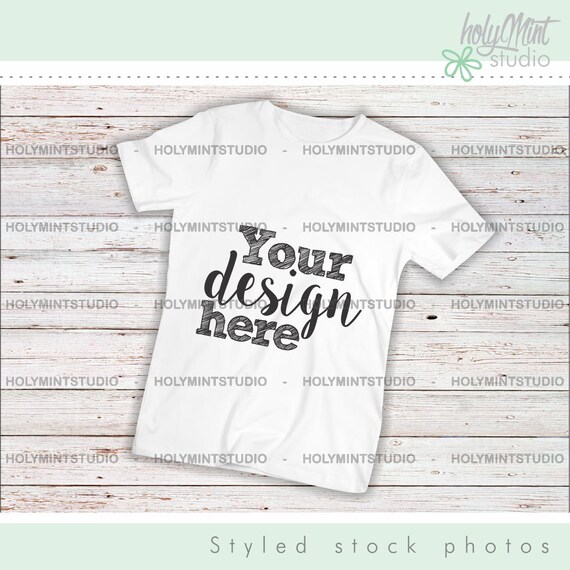 T-Shirt Mockup  Wood Background Mockup Digital Background