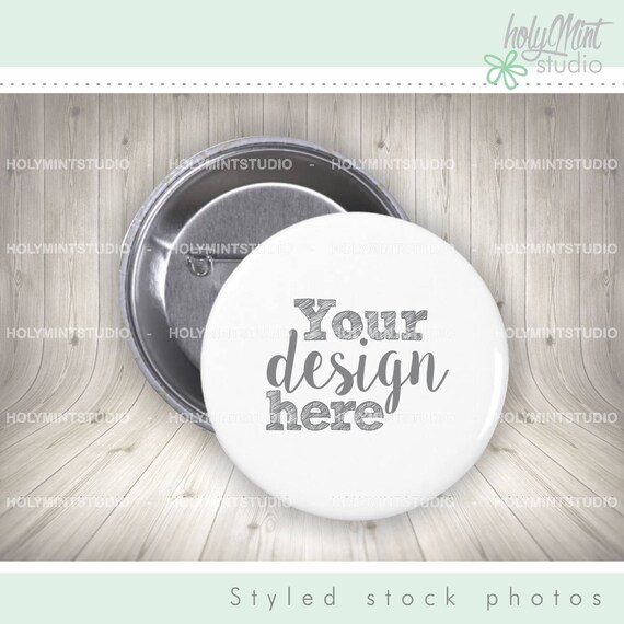 Pinback Button Mockup Button  Pinback Button  Stock