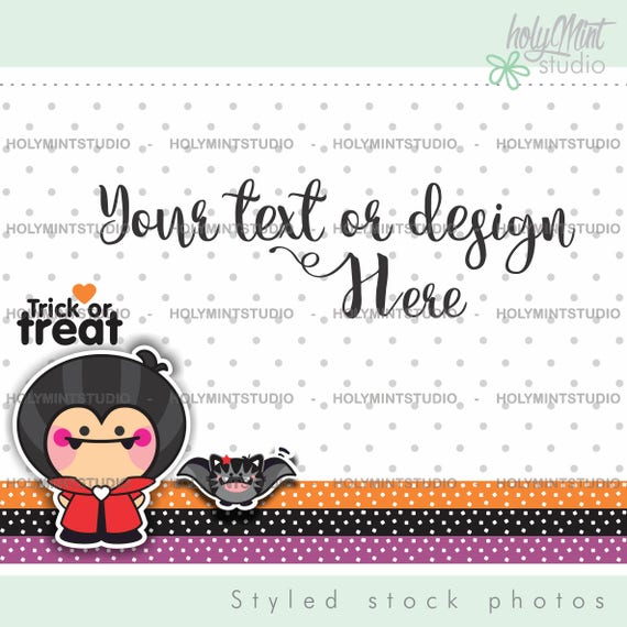 Halloween Mockup Etsy Shop Icon Halloween Top View Product