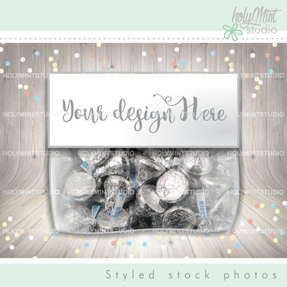 Download Bag Topper Mockup Hersheys Bag Topper Candy Bag Mockups Stationery Free Psd Templates PSD Mockup Templates