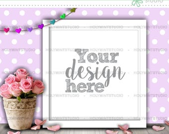 Download Free Frame Mockup, Poster Mockup, Styled Frame, Square Shape, Frame Stock Photo, Empty Frame Mockup, Frame Mock Up, White Frame Mockup, Mock Up PSD Template