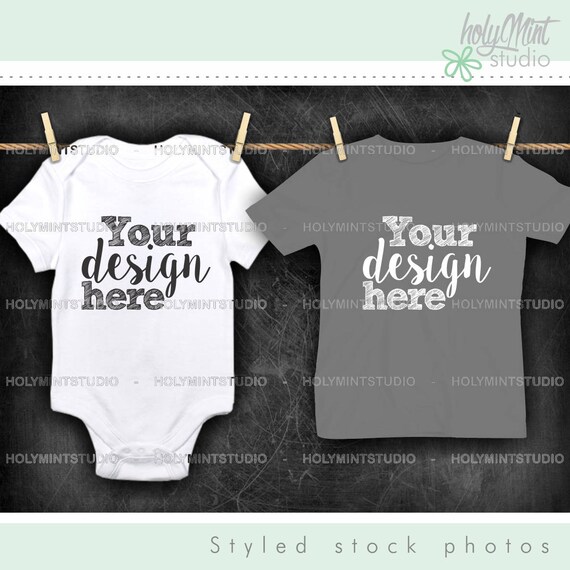 Bodysuit Mockup T-Shirt Mockup Baby Mockup White Bodysuit Mockup