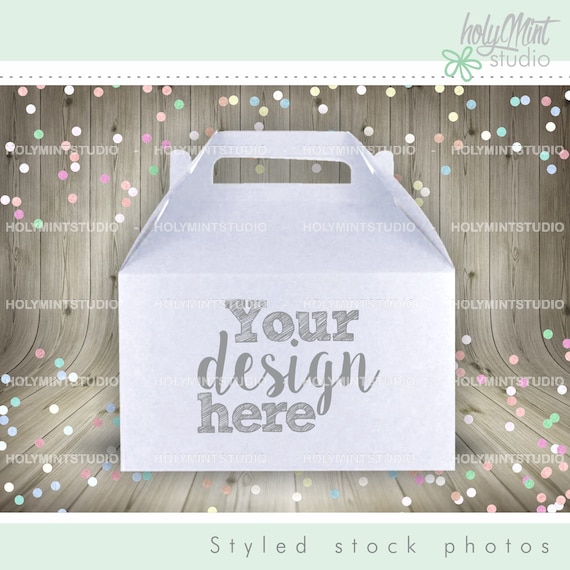 Download Gable Box Gable Box Mockup Bag Photo - Branding Mockup Template PSD Free