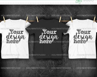 Download Free T- Shirt Mockup, Shirt , Mockup, White Shirt , Black Shirt , Children T-Shirt Mockup, Styled Photo, Mock Up PSD Template